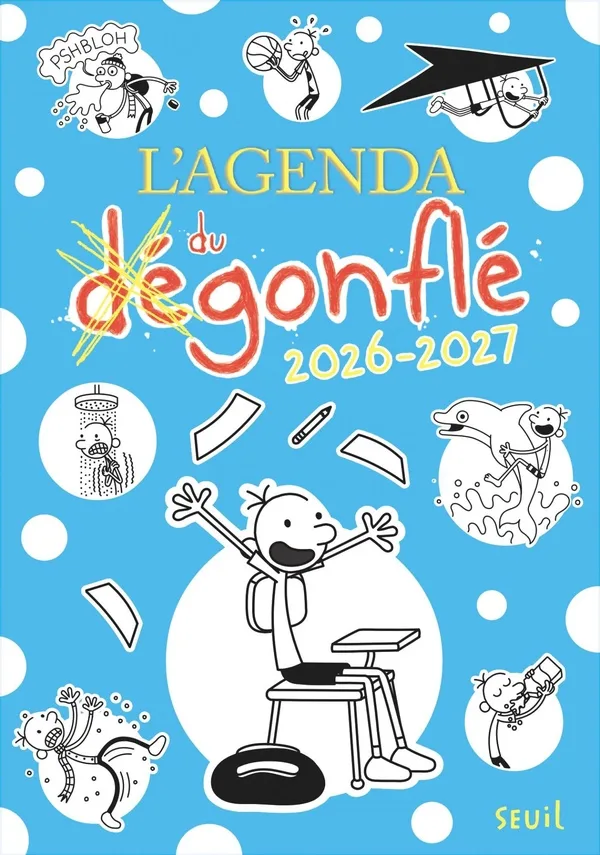 Couverture — L'agenda du dégonflé (édition 2026/2027)