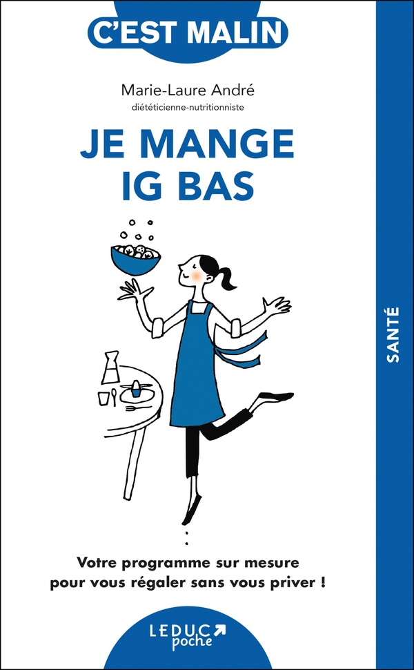 Couverture — C'est malin poche : Je mange IG bas, c'est malin ! : Votre programme sur mesure pour vous régaler sans vous priver !