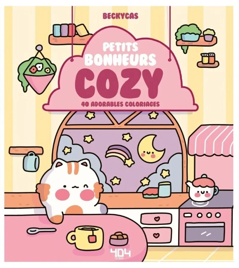 Couverture — Petits bonheurs cosy - 40 adorables coloriages