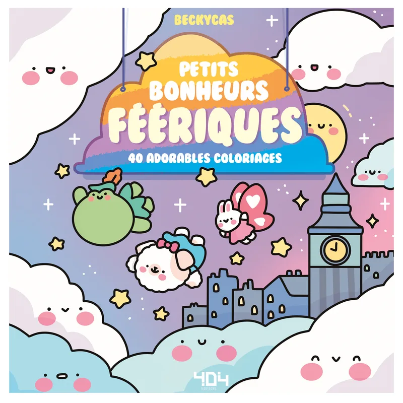 Couverture — Petits bonheurs féériques - 40 adorables coloriages