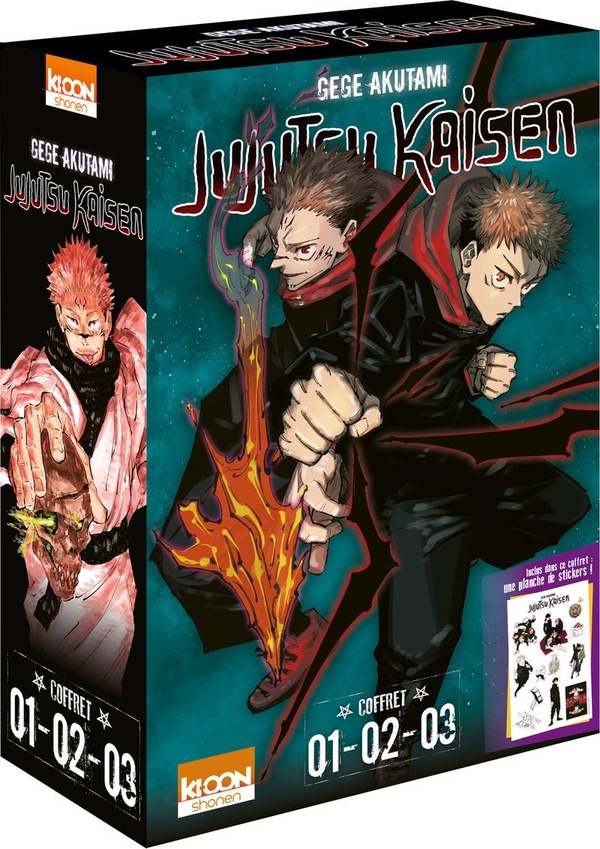 Couverture — Jujutsu Kaisen : coffret Tomes 1 à 3