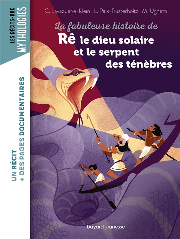 Couverture — La fabuleuse histoire de Rê le dieu solaire et le serpent des ténèbres