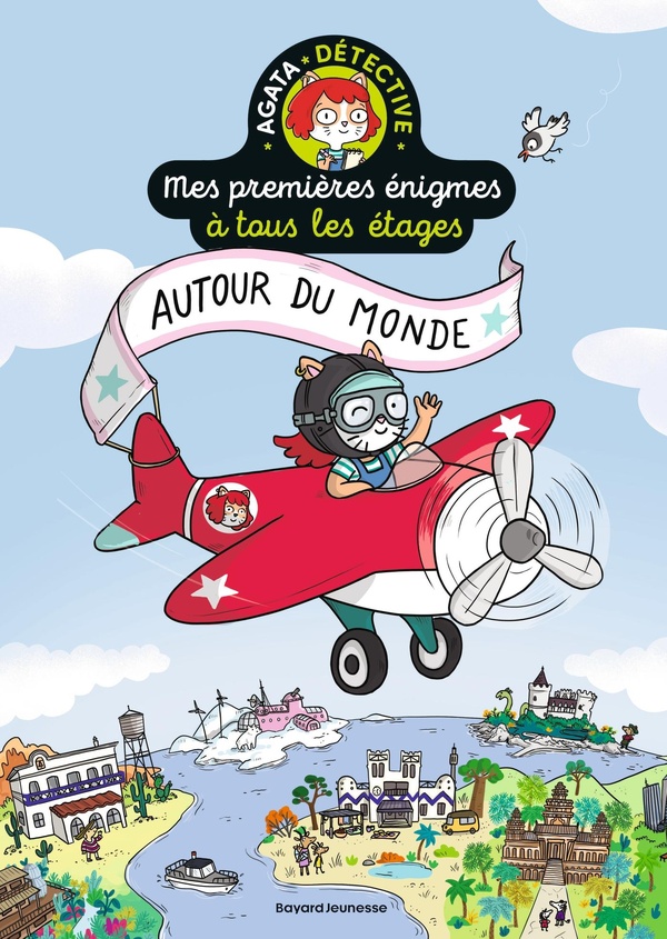 Couverture — Agata Crispy détective - Mes premières énigmes à tous les étages Tome 2 : Autour du monde