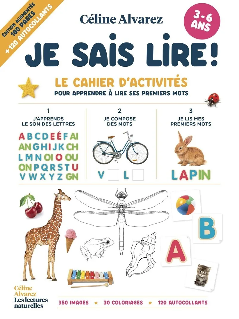 Couverture — Je sais lire ! - Le cahier d'activités - Pour apprendre à lire ses premiers mots 3-6ans - NED - 2026