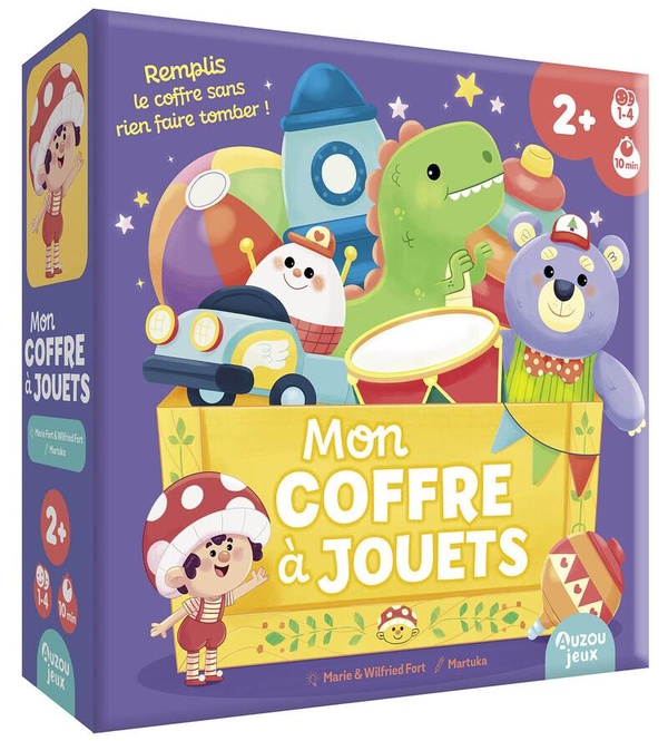 Mon coffre à jouets : Remplis le coffre sans rien faire tomber !