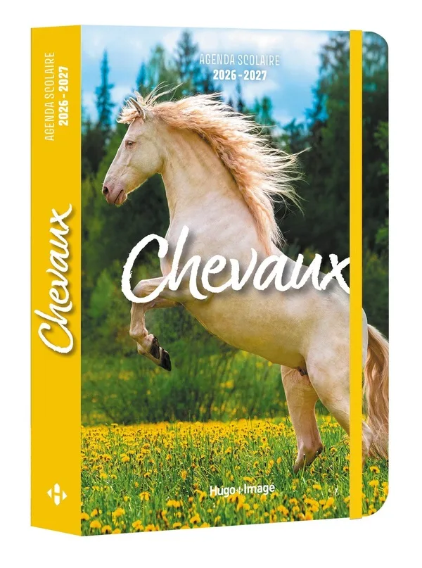 Couverture — Agenda scolaire chevaux (édition 2026/2027)
