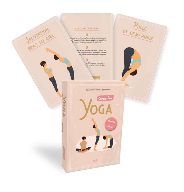 Cartes zen : Yoga : Un coffret bien-être avec 50 cartes et un livret