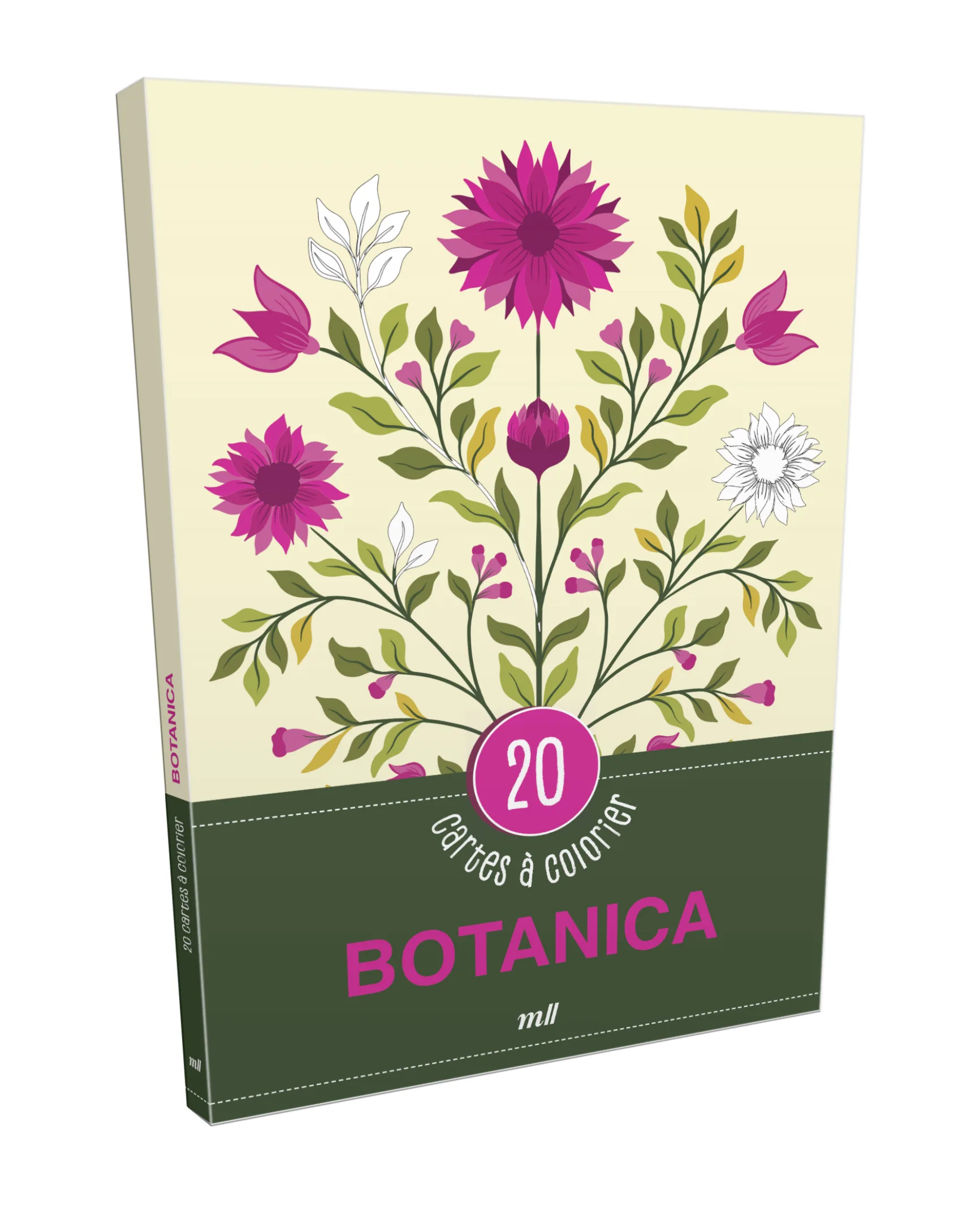 Couverture — Botanica - 20 cartes à colorier