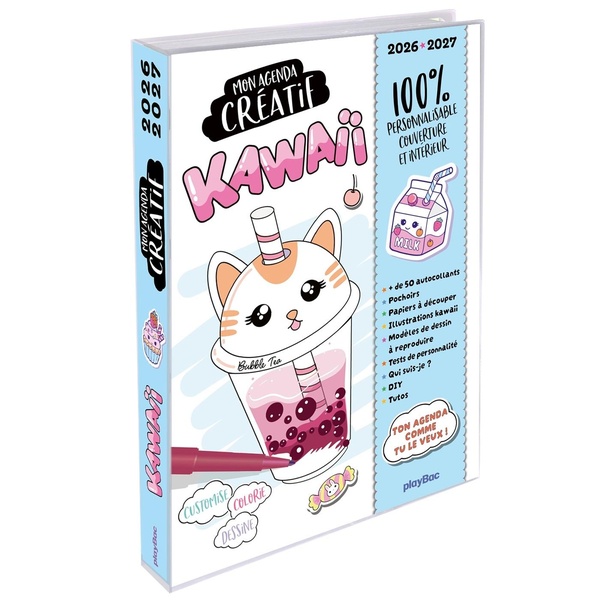 Couverture — Mon agenda créatif Kawaii Edition 2026-2027