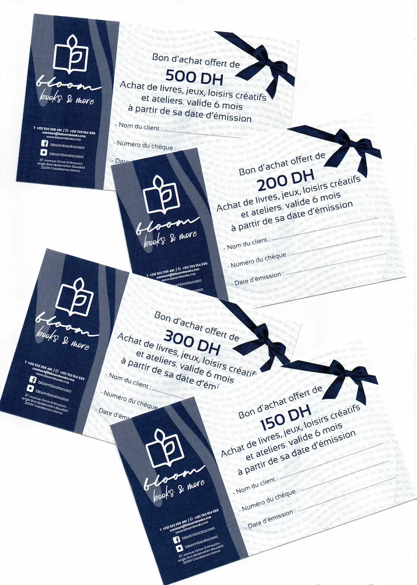 Couverture — CHEQUE CADEAU DE 300 DH