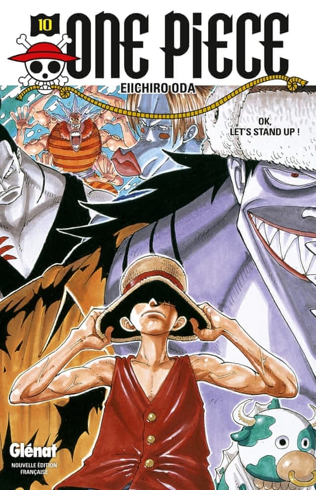 Couverture — One Piece – Tome 10 – OK, let’s stand up !