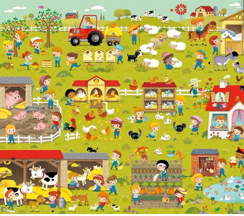 PUZZLE 48 PIECES - LES ANIMAUX DE LA FERME