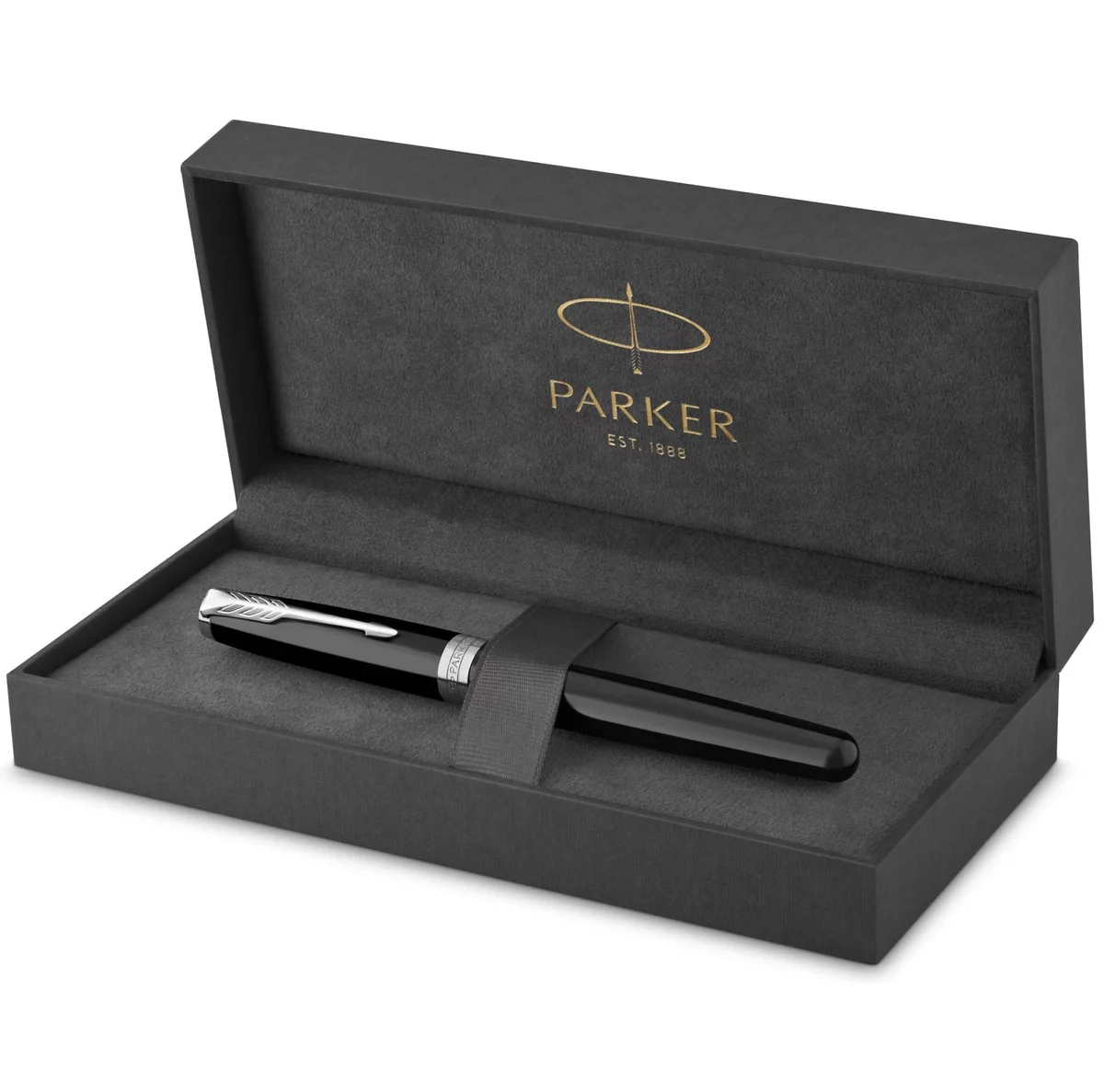 PARKER Stylo roller Sonnet laqué noire fine 1931501