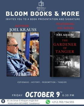 Book signing with Joel Krauss, author of The Gardener of Tangier